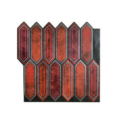 Long Hexagon Grunge Peel And Stick Wall Tile | Backsplash Tiles | Self Adhesive Tiles For Home Décor